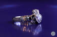 Claddaugh Engagement Ring With A Heart Shaped Diamond