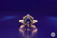 Modern Sapphire Cluster Ring